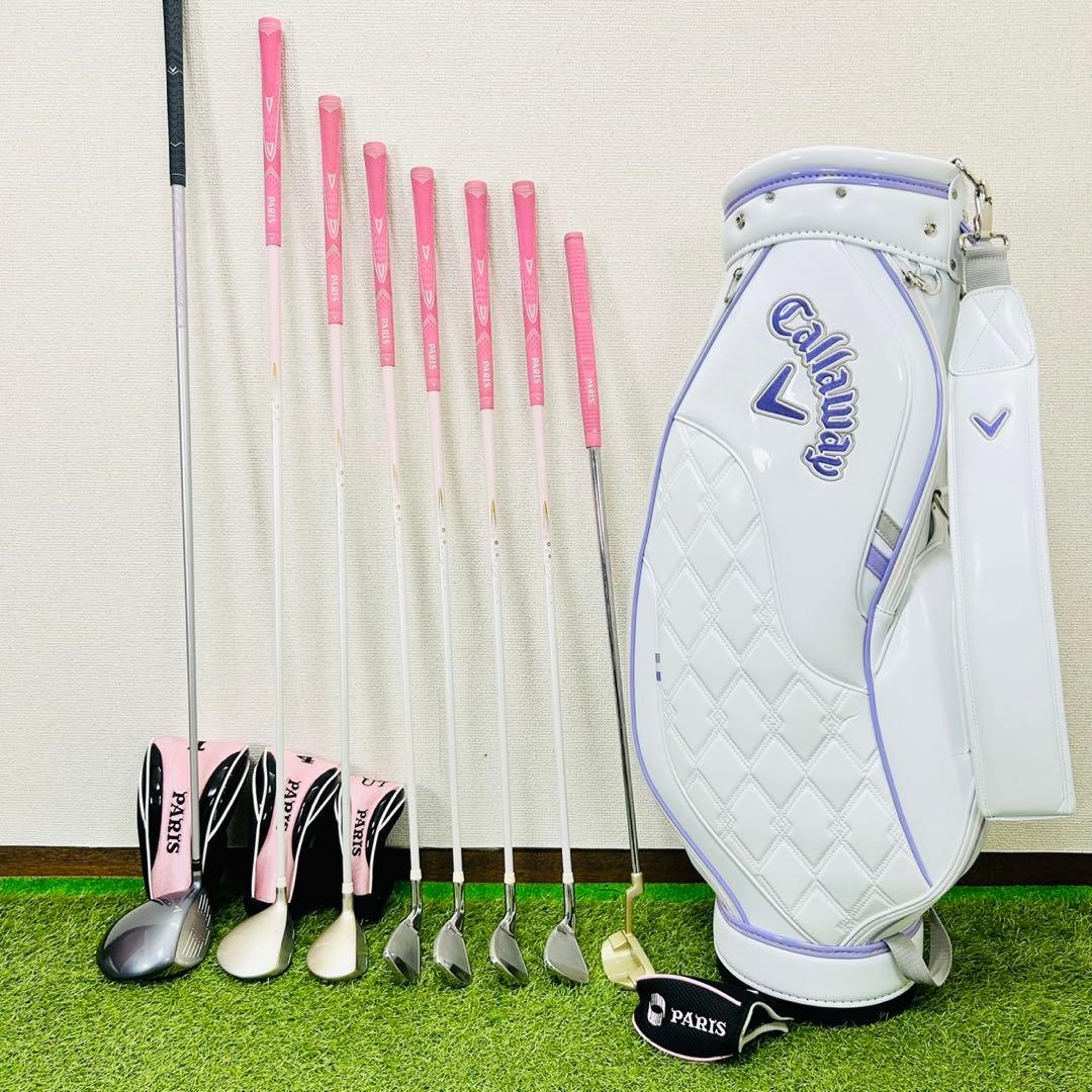 可愛い！キャロウェイ ソレイユ レディース ゴルフセット 初心者 L 右 8本