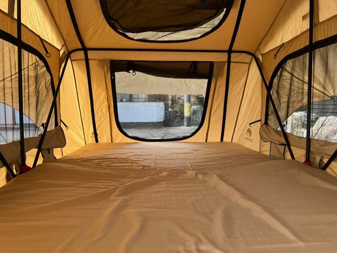 ルーフテント 防水キャンバス ダブルベッドサイズ