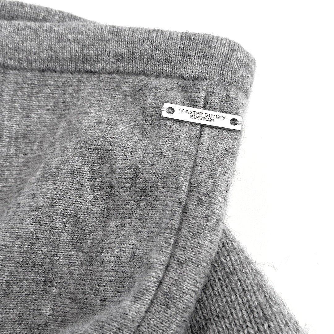 551マスターバニー ウールカシミヤ ニットパーカー メンズ グレー 6 LL