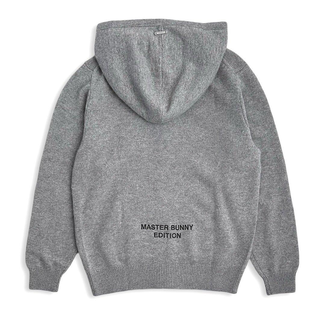 551マスターバニー ウールカシミヤ ニットパーカー メンズ グレー 6 LL