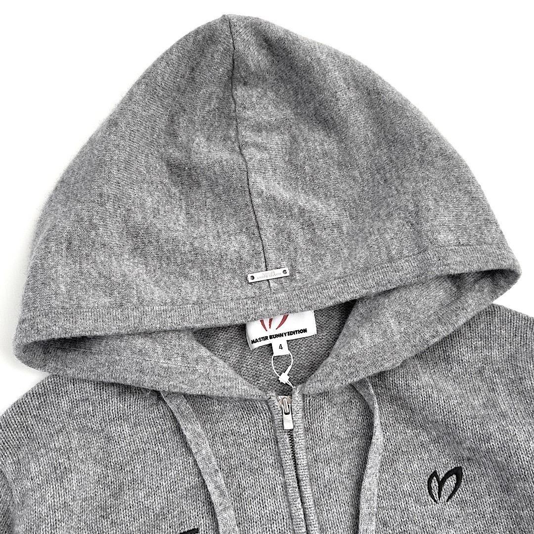 551マスターバニー ウールカシミヤ ニットパーカー メンズ グレー 6 LL