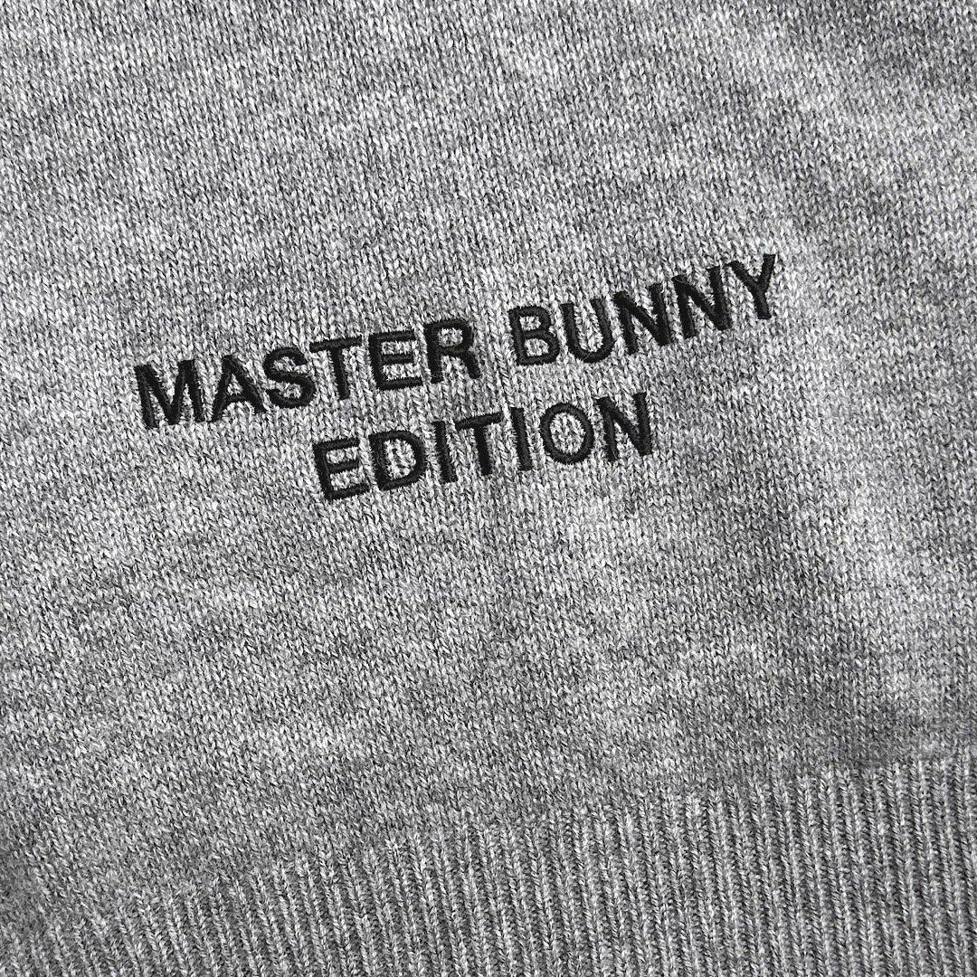 551マスターバニー ウールカシミヤ ニットパーカー メンズ グレー 6 LL