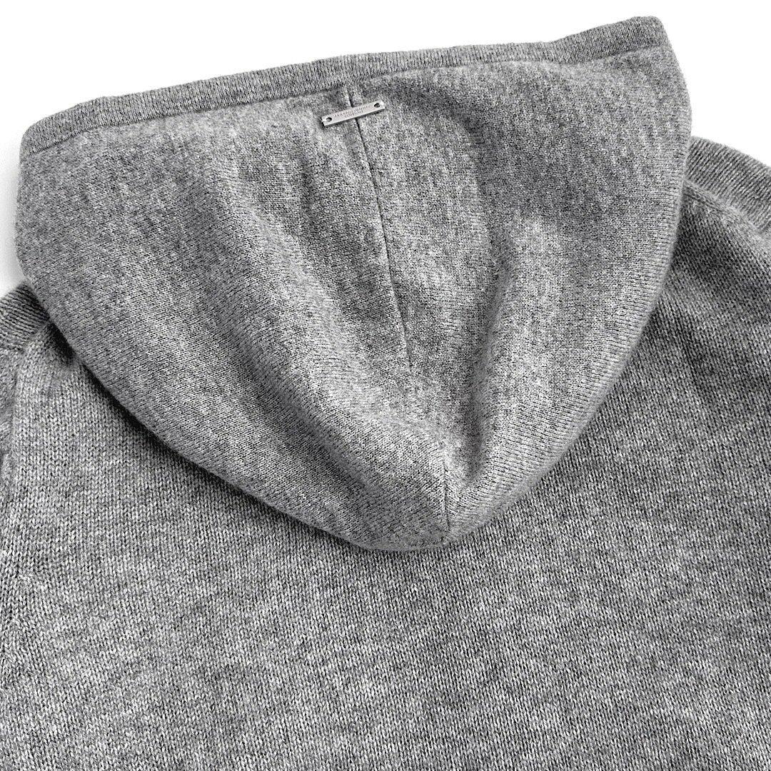 551マスターバニー ウールカシミヤ ニットパーカー メンズ グレー 6 LL