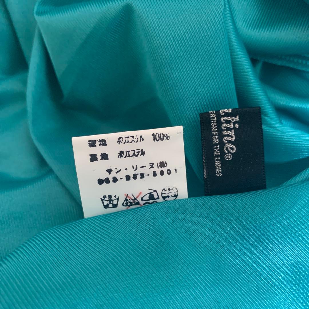 【Sanline】サンリーヌ　社交ダンス　ブルー　グリーン　ドレス