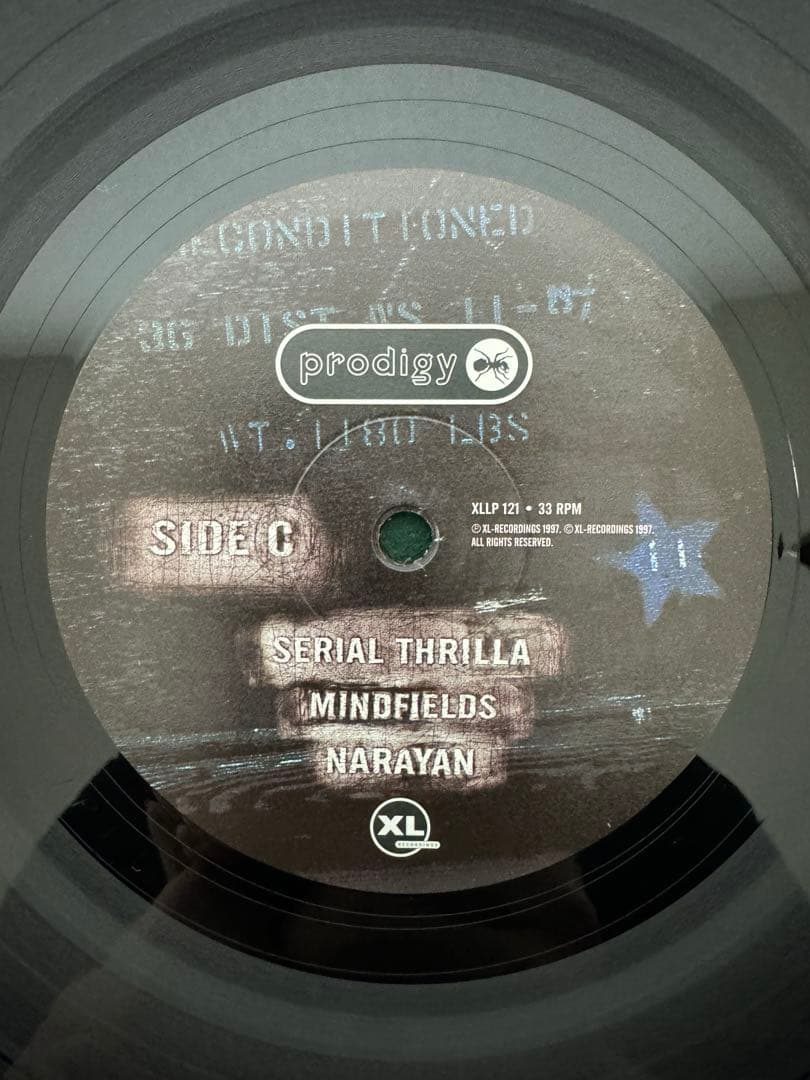 PRODIGY レコード　UK original シュリンク付　②