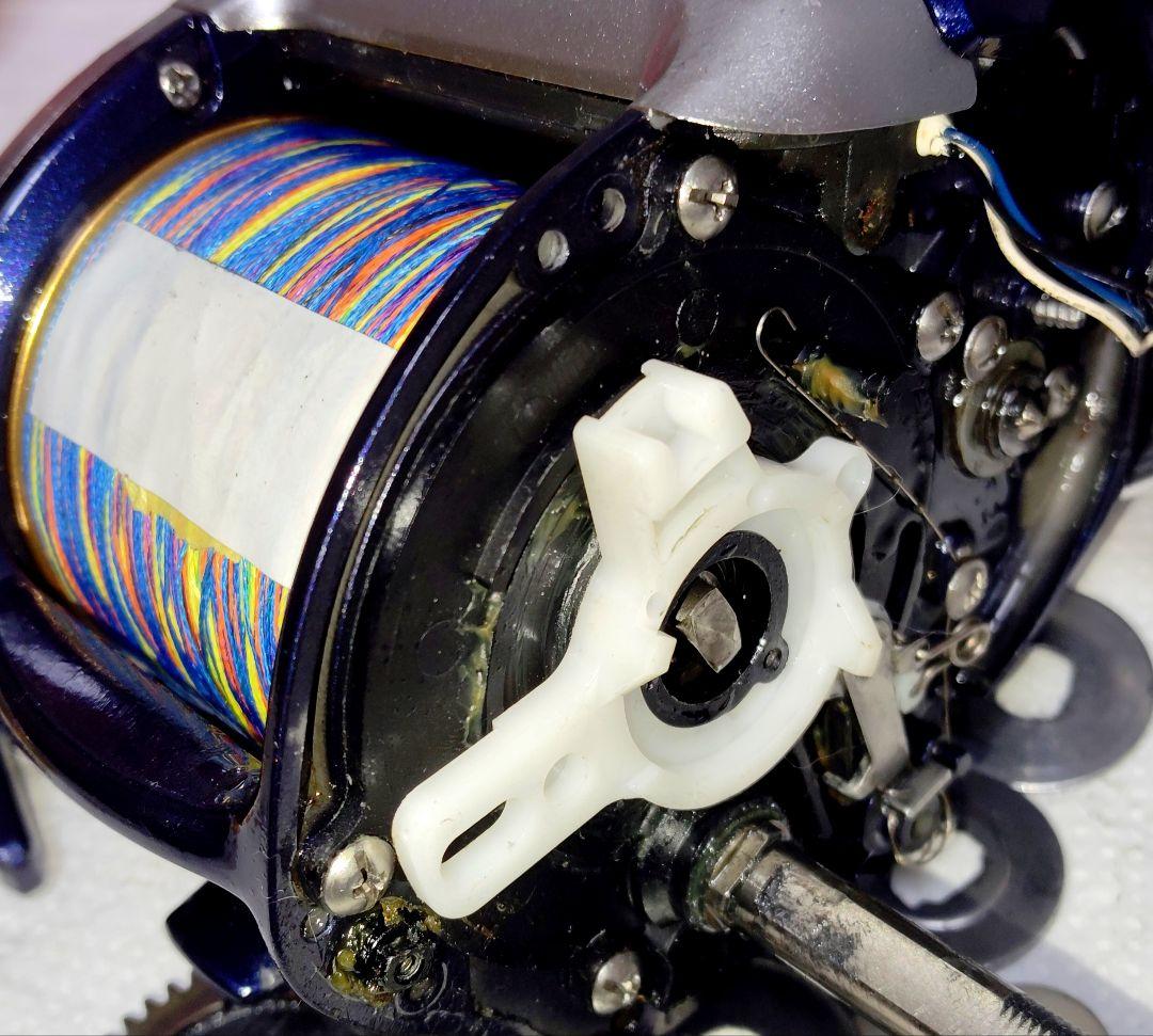 シマノ電動リール電動丸3000XT自動棚止装着搭載オーバーホールメンテナンス済み