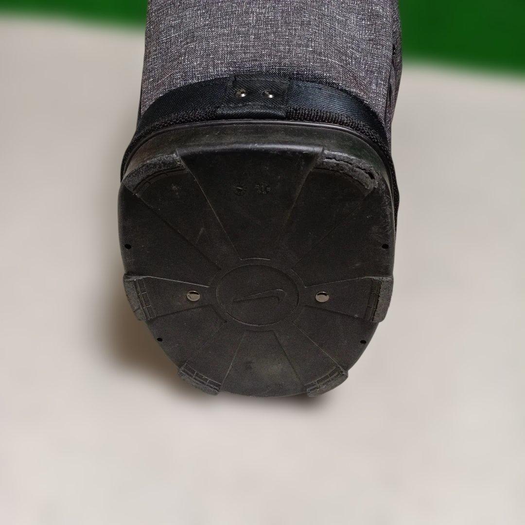 Nike ゴルフキャディバッグ グレー ストライプ ※フードチャック壊れ