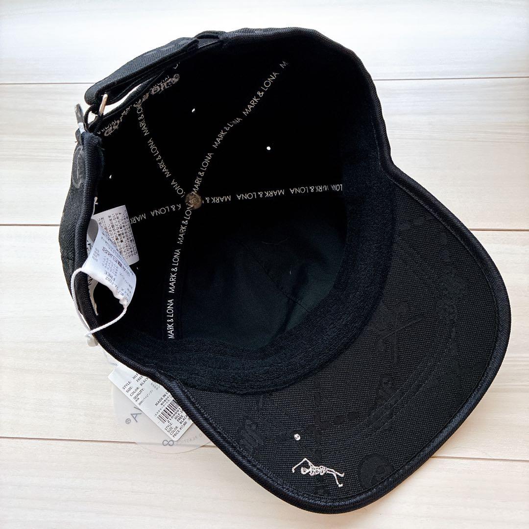 【マークアンドロナ】黒　ゴルフキャップ