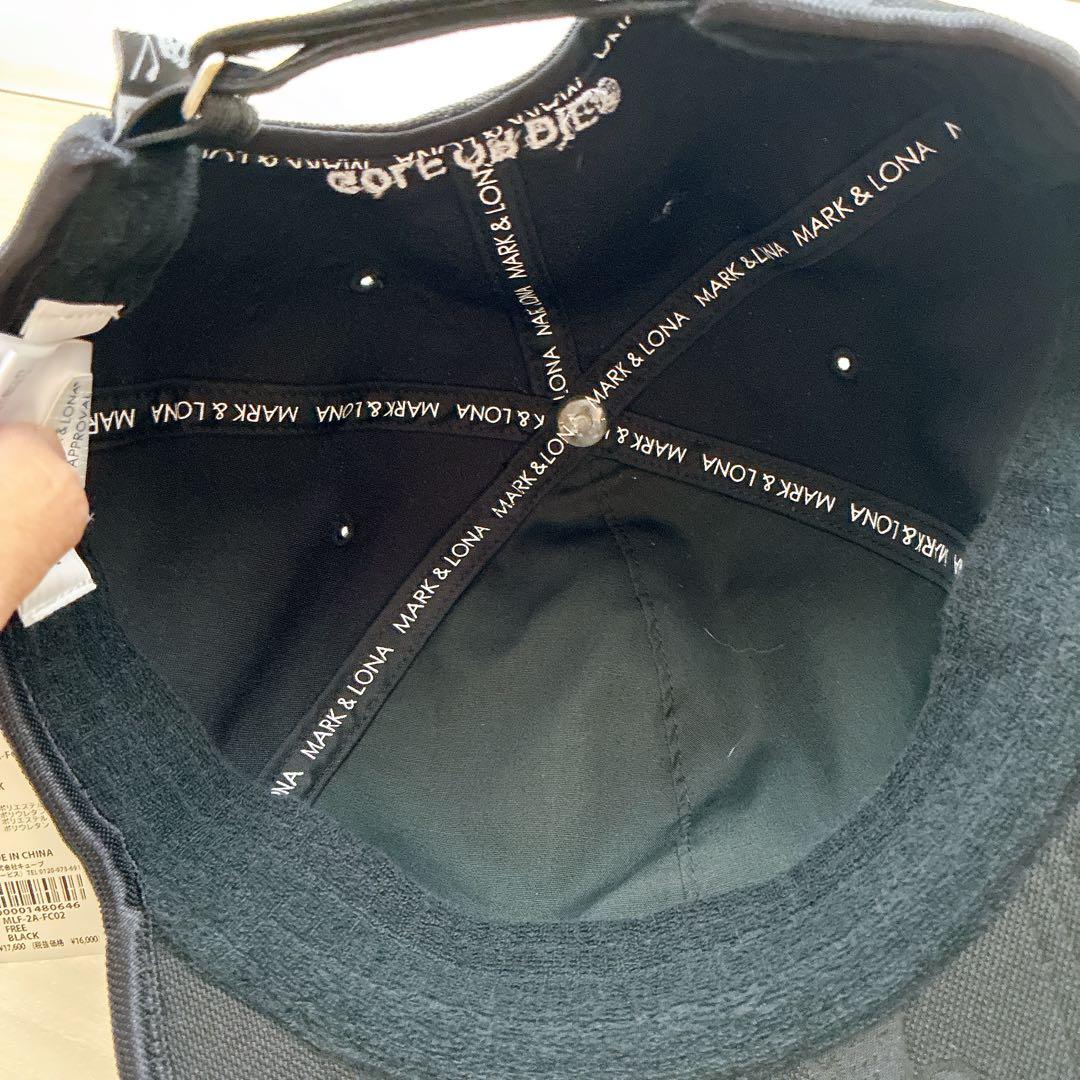 【マークアンドロナ】黒　ゴルフキャップ