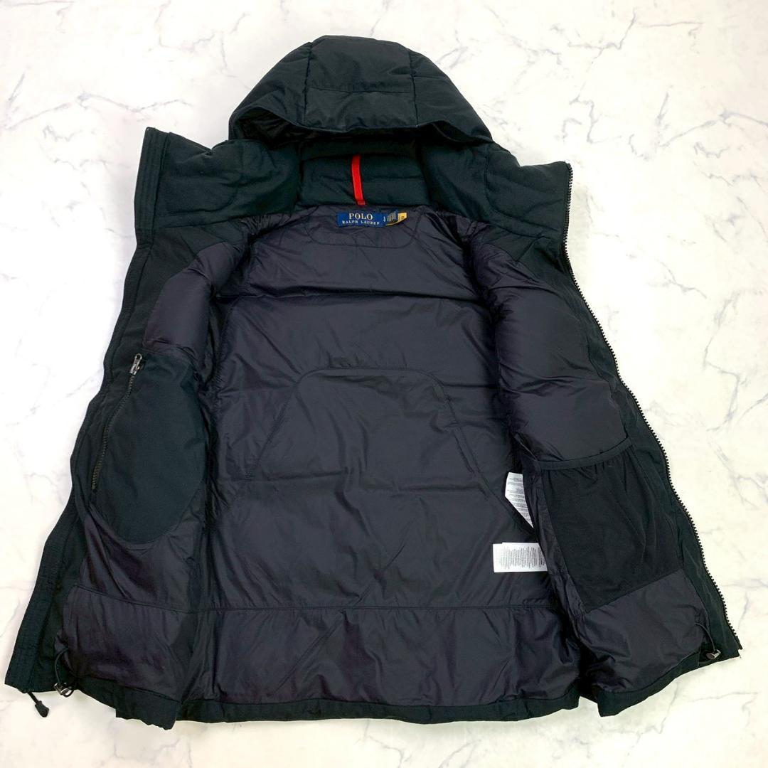 現行QRタグ★ポロラルフローレン ダウンベスト ビッグポニー 黒 L　E008