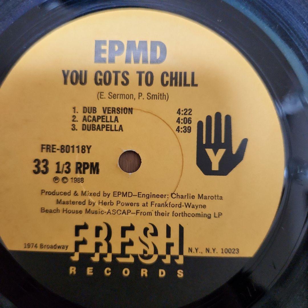 EPMD You Gots to Chill レコード　シュリンク付き