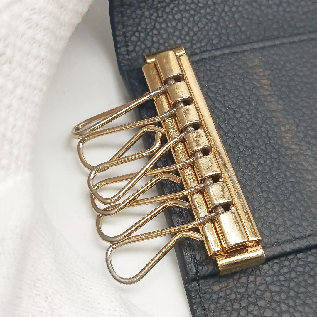 ルイヴィトン キーケース ミュルティクレ6 ブラック モノグラム アンプラント