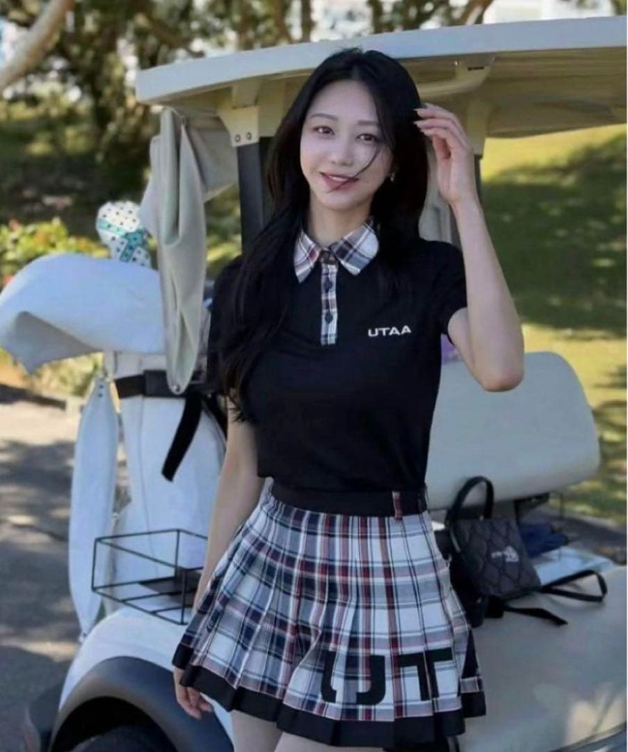 UTAA ゴルフウェア セット ポロシャツスカート2点セット レディース