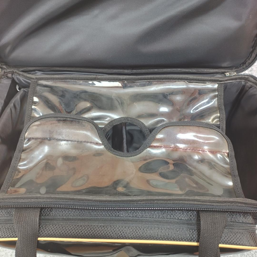 【美品】Brunswick クラウン2ボールローラー 黒×金 2ボール用