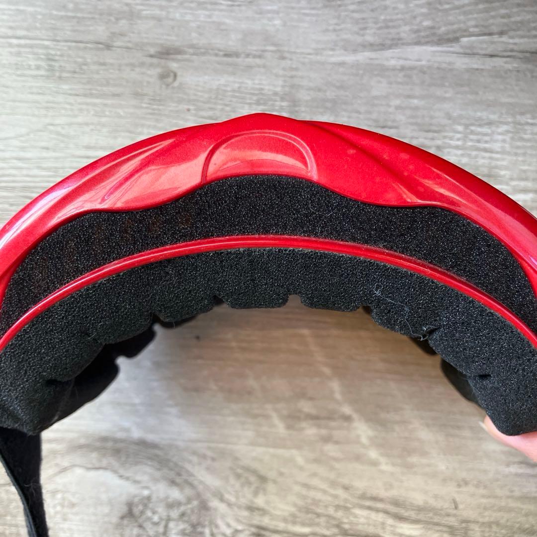 3F  CARVING スノーボード スキー ゴーグル レッド 傷あり