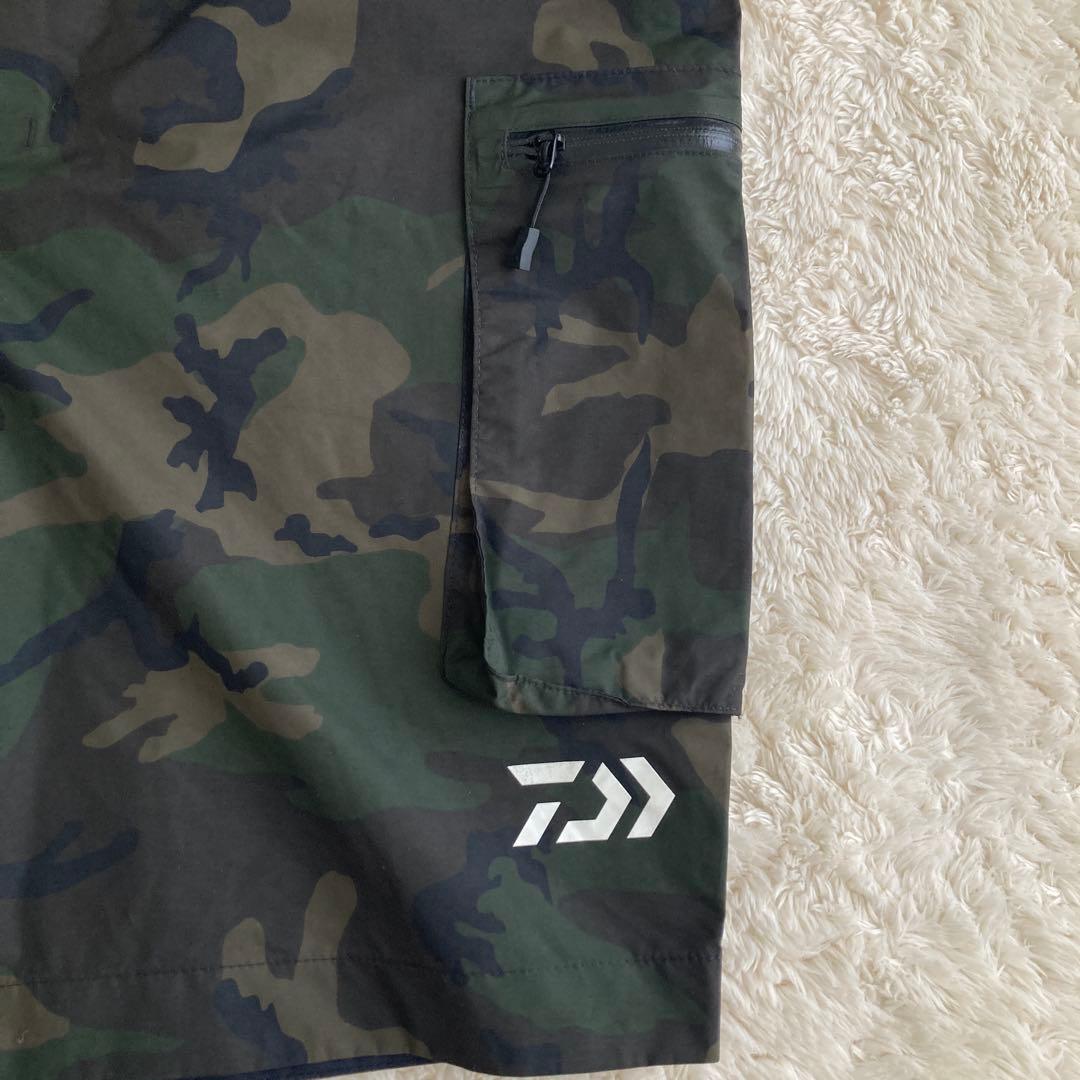 DAIWAレインマックス　ハーフパンツ　迷彩　カモフラ　XL