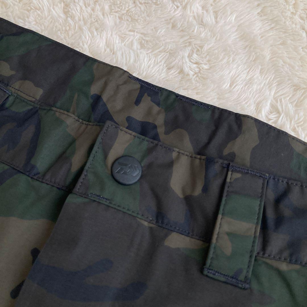 DAIWAレインマックス　ハーフパンツ　迷彩　カモフラ　XL