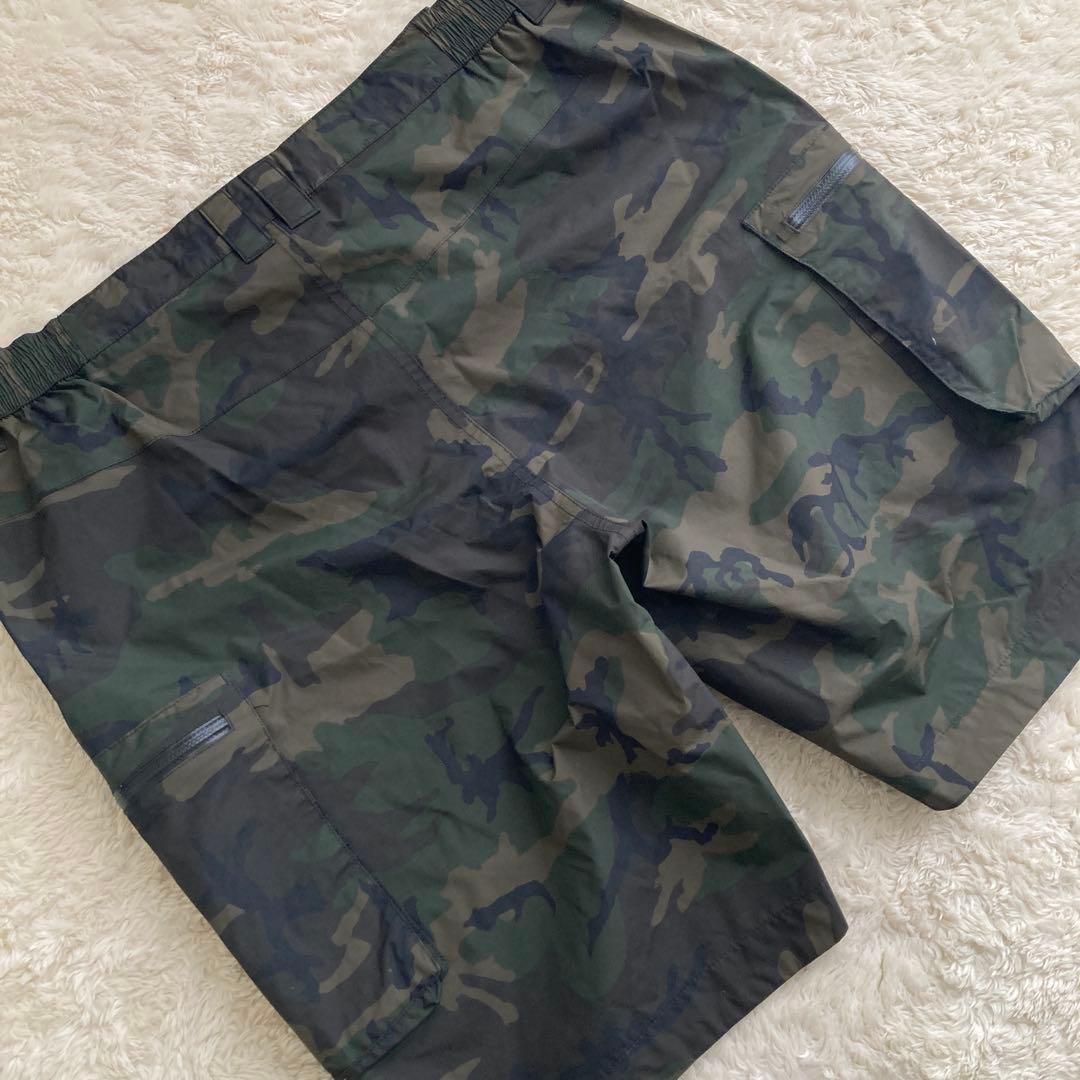 DAIWAレインマックス　ハーフパンツ　迷彩　カモフラ　XL