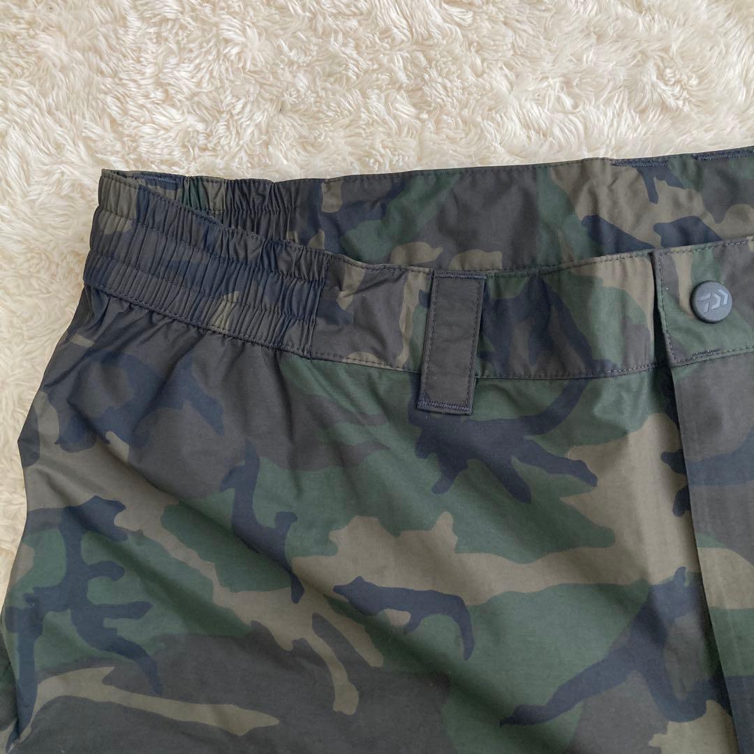DAIWAレインマックス　ハーフパンツ　迷彩　カモフラ　XL