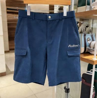 Malbon メンズ ハーフパンツ 通気性抜群 ストレッチ 快適ラウンド用⭐