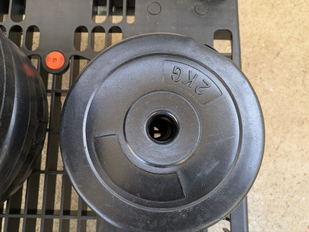 鉄ラバー　バーベルプレートセット　合計148kg　配達　引取　28mm