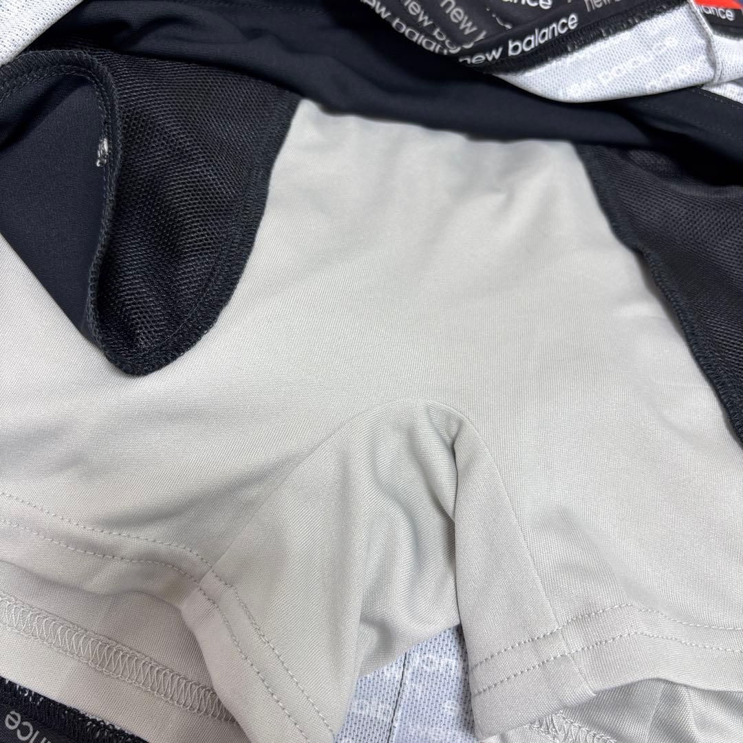 ★美品★ new balance ゴルフウェア スカート 黒 フリル付き