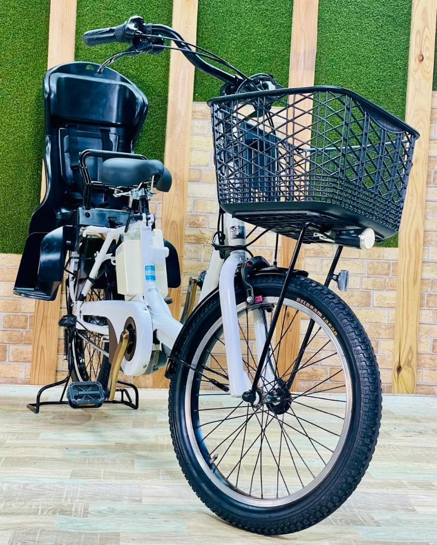 ホワイト 王様 ギュットアニーズ子供乗せ電動アシスト自転車 H3653