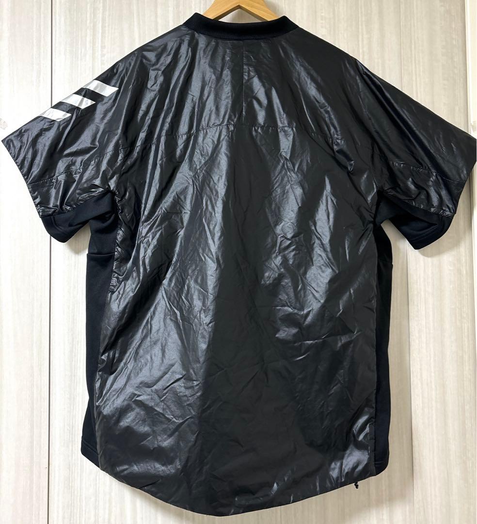 【極美品】adidas ウインドブレーカー 野球 ナイロン 中綿入り 半袖　4L