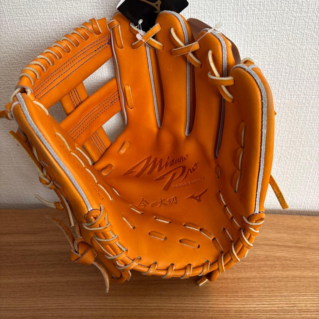 ミズノプロ　硬式用　グラブ　定価72,600円　グローブ　内野用　HAGA