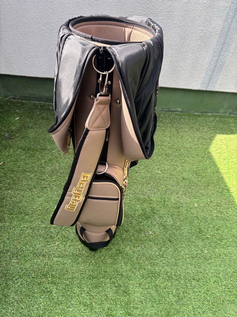 BayBay キャスター　キャディバッグ　ゴルフバッグ　ベージュ　カモフラ　迷彩