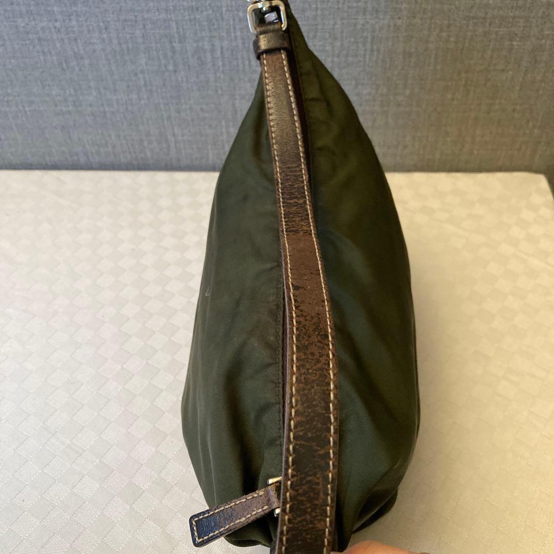 PRADA ワンショルダー 三角ロゴ オリーブ ヴィンテージ 保存袋，ショッパー