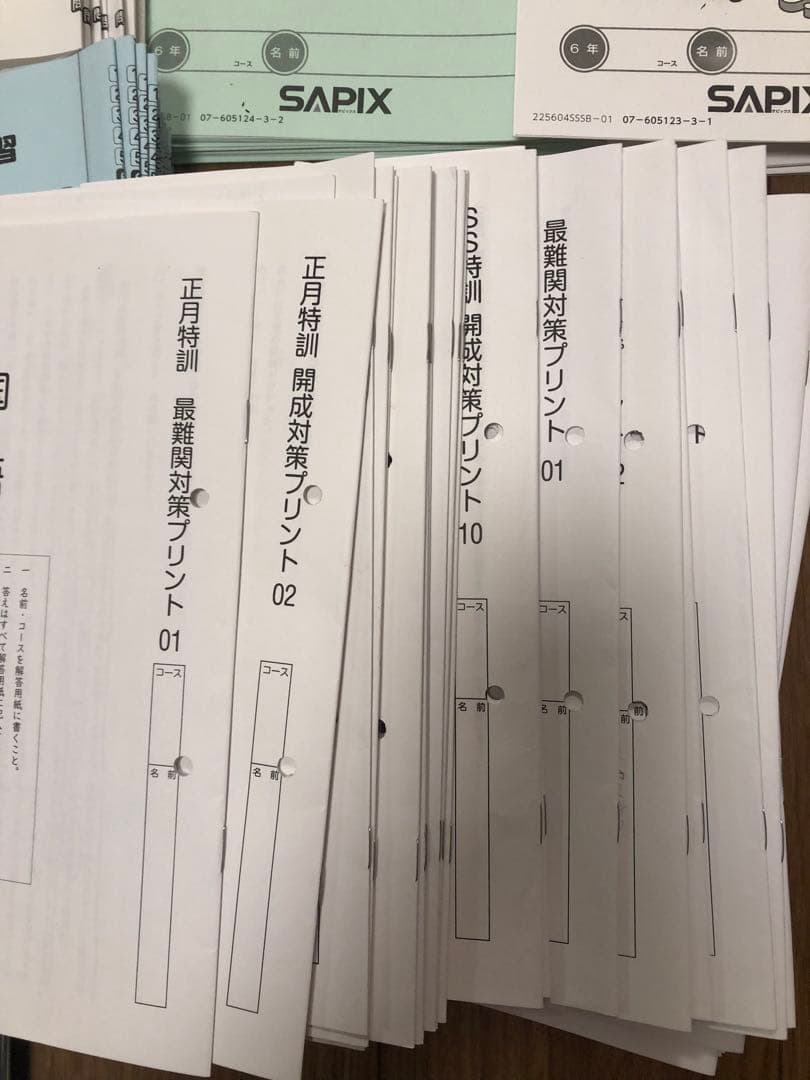 まゆ　SAPIX 2025年度　6年生　1年間分（1/3）