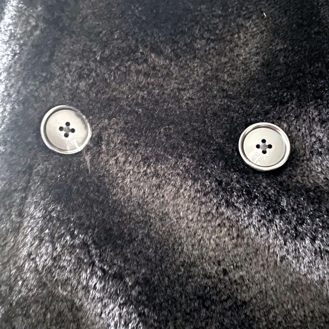 【可愛い】AMERI リバーシブル ボア ポンチョ　コート ムートン 美品 黒