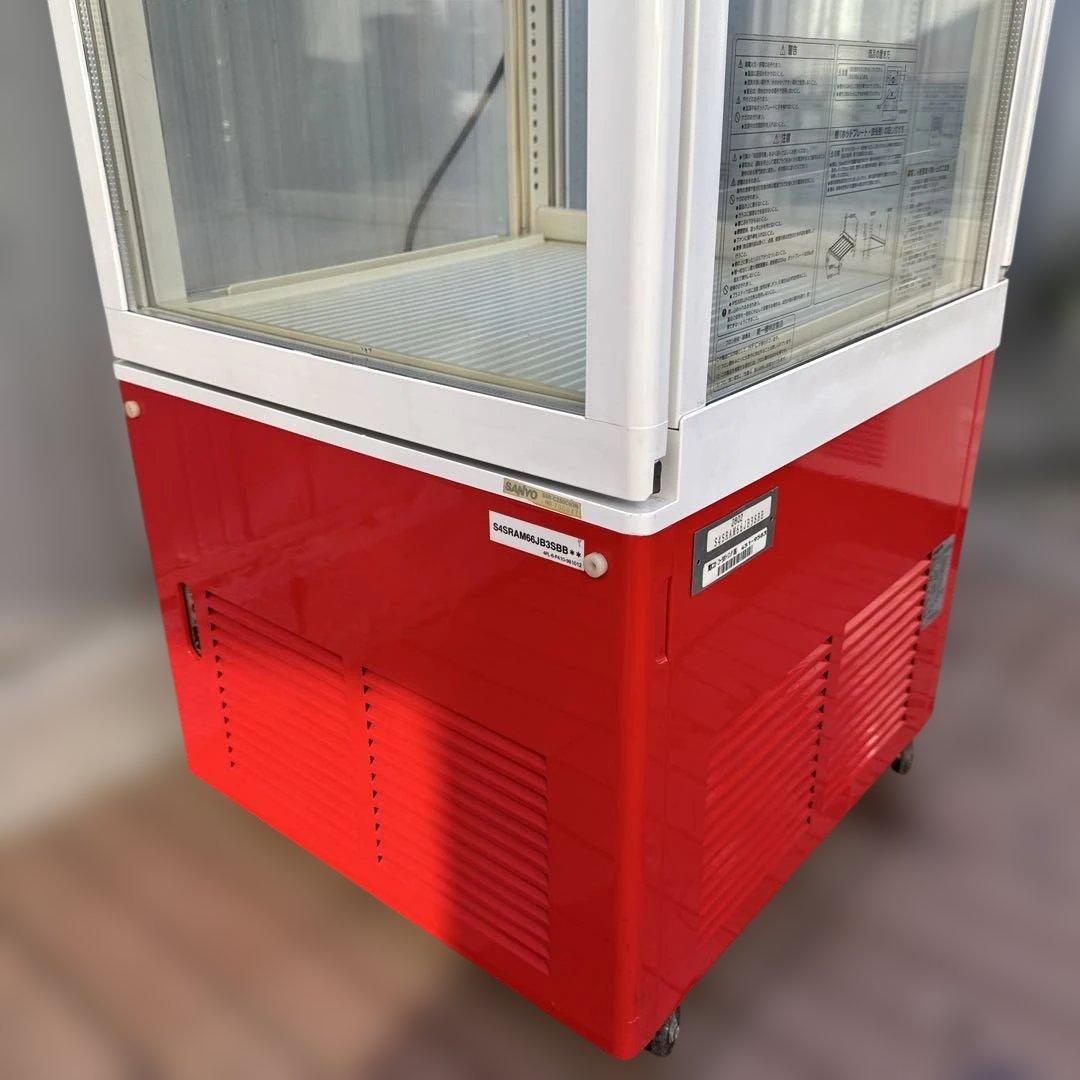 SANYO 冷蔵・温蔵 4面ガラス ショーケース コカコーラタイプ