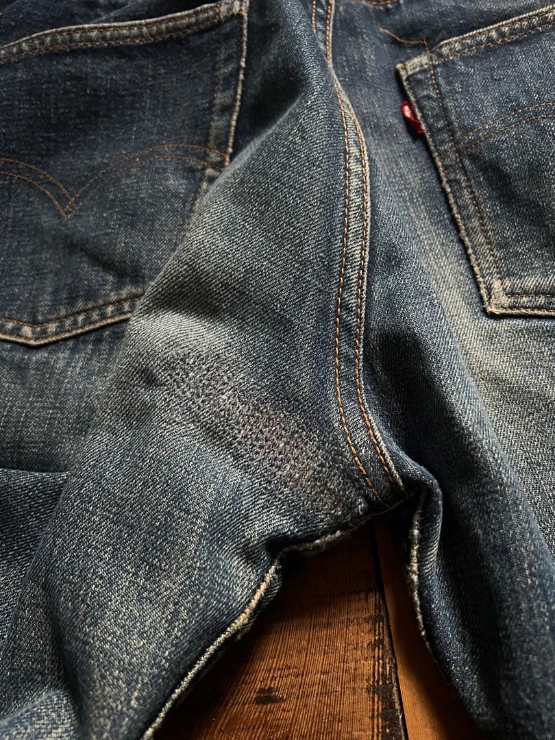 ナ*ト様 60s levi's 501 BIGE ビッグE 濃紺　鬼ヒゲ　ハチノ