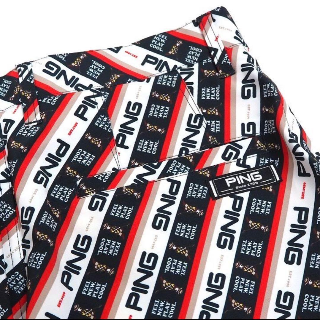 ★値下げ★ 新品 PINGゴルフウエア セットアップ レッド L