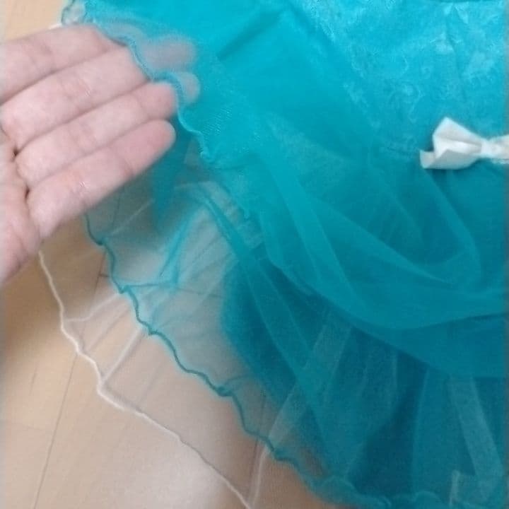 チャコット　レオタード　130K　エメラルドグリーン系