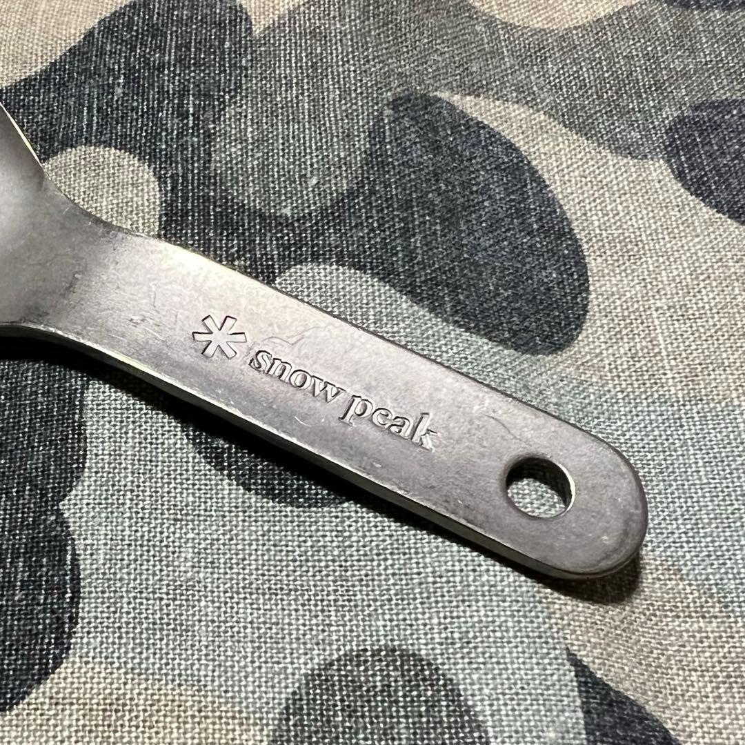 の*門様  peak チタン 先割れスプーン　ショート　廃盤希少