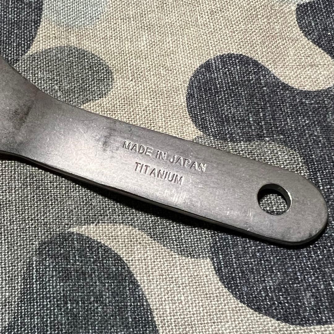 の*門様  peak チタン 先割れスプーン　ショート　廃盤希少
