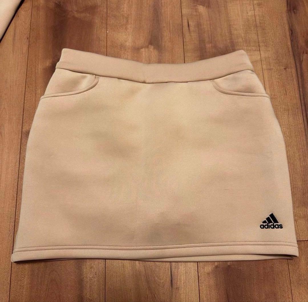 トレーナー　スカート　ダンボールニット　セットアップ　春秋　ベージュ　MとS