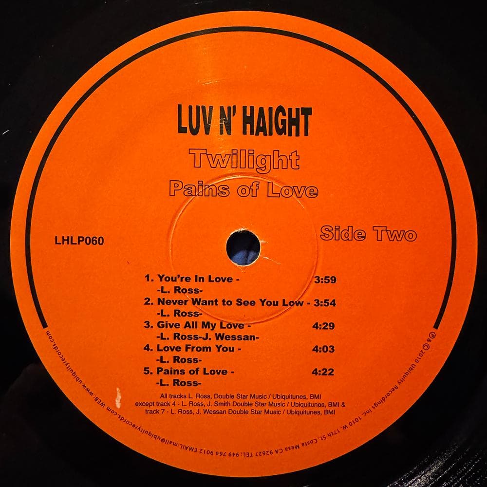 Twilight / Pains Of Love 500枚限定