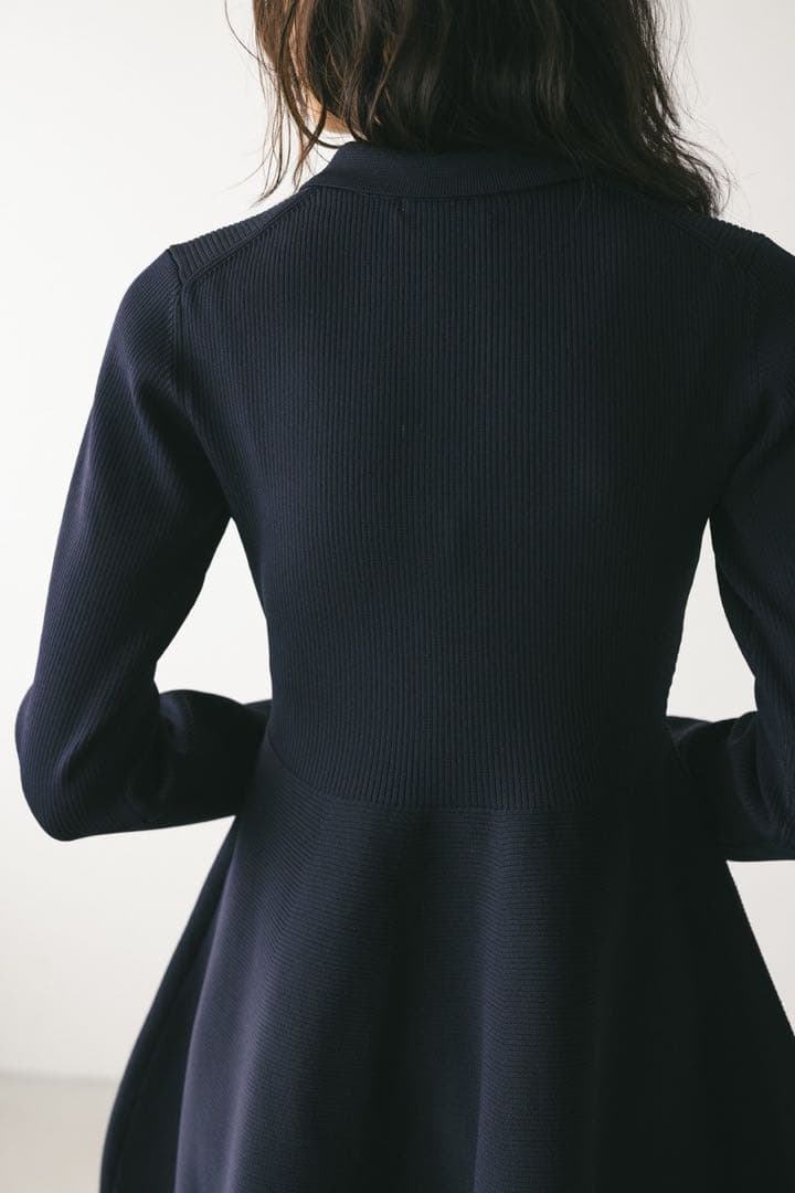 フォルムポロニットワンピース