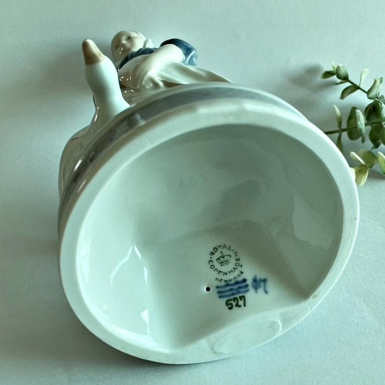 ロイヤルコペンハーゲン 少女 アヒル フィギュリン