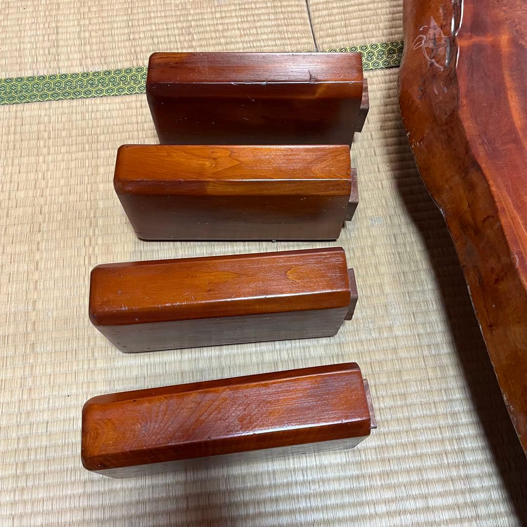 希少 花梨 一枚板 座卓 ローテーブル センターテーブル コブ 瘤杢 天然木