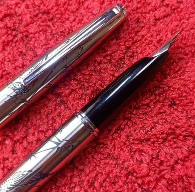 プラチナ万年筆　18K-WG 細字