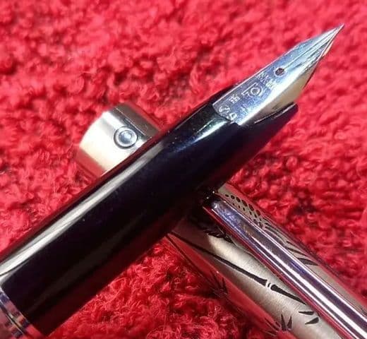 プラチナ万年筆　18K-WG 細字