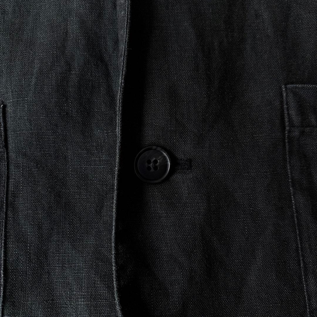 かぐれ kagure リネン オーバーサイズ ジャケット チャコールグレー