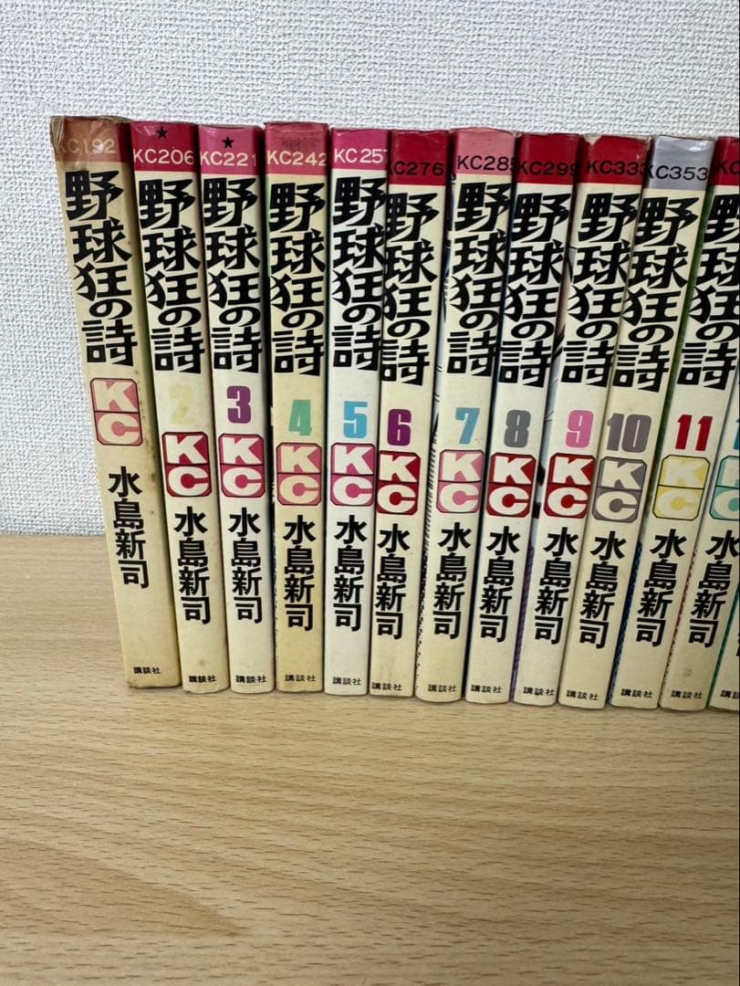 野球狂の詩　全巻セット　 水島新司　初版発行あり　ドカベン　希少品　プロ野球