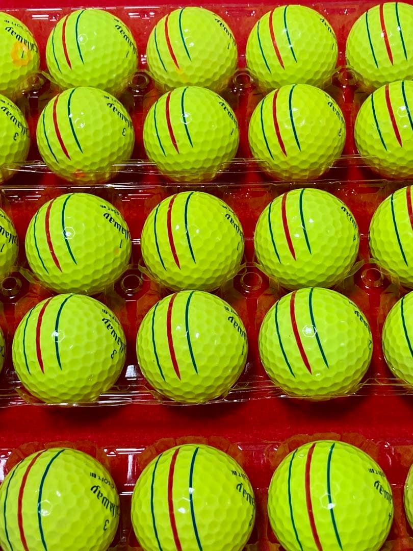 M130【中古ボール】キャロウェイ/E•R•C SOFT/トリプル/ 30個黄色