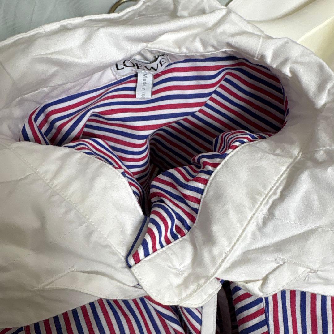 T*.様 LOEWE フード付きストライプシャツ 34